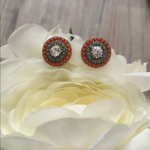 colorful stud sparkle earring
